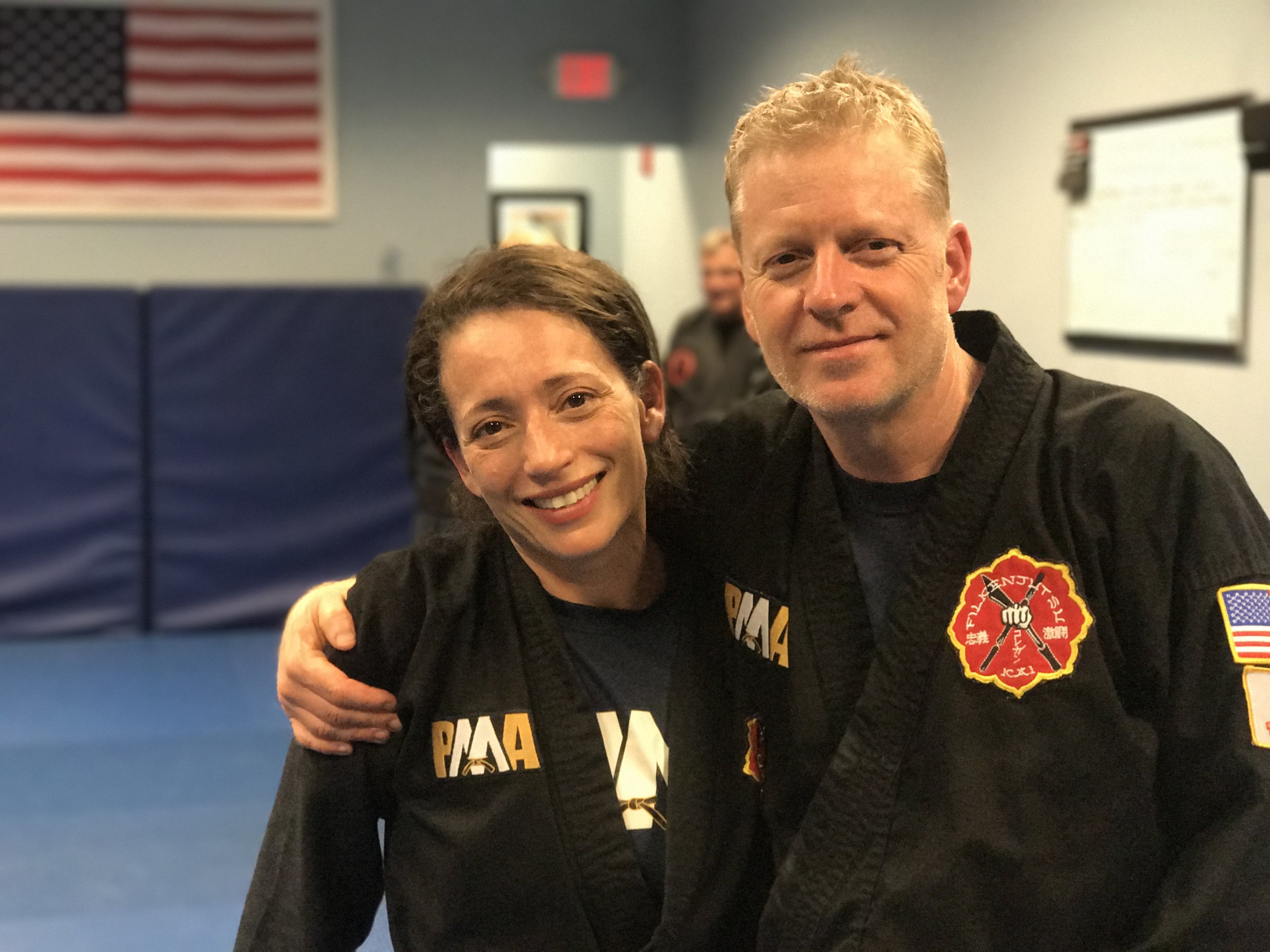 FILKENJUTSU KAI's most recent Black Belt candidates, Gary Hall and Linda Davis.