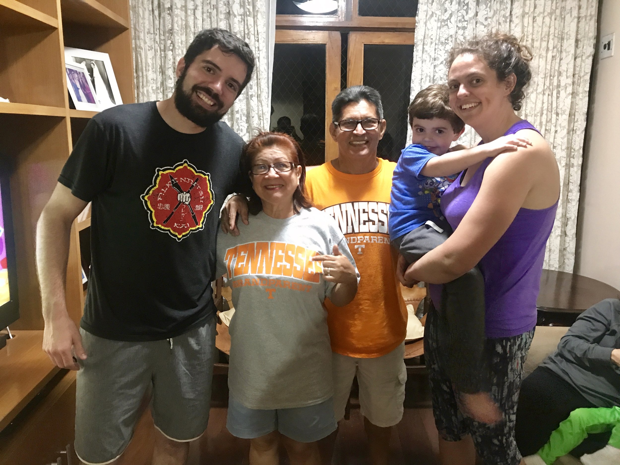 Ana's parents were so welcoming, and cooked us a wonderful meal!
