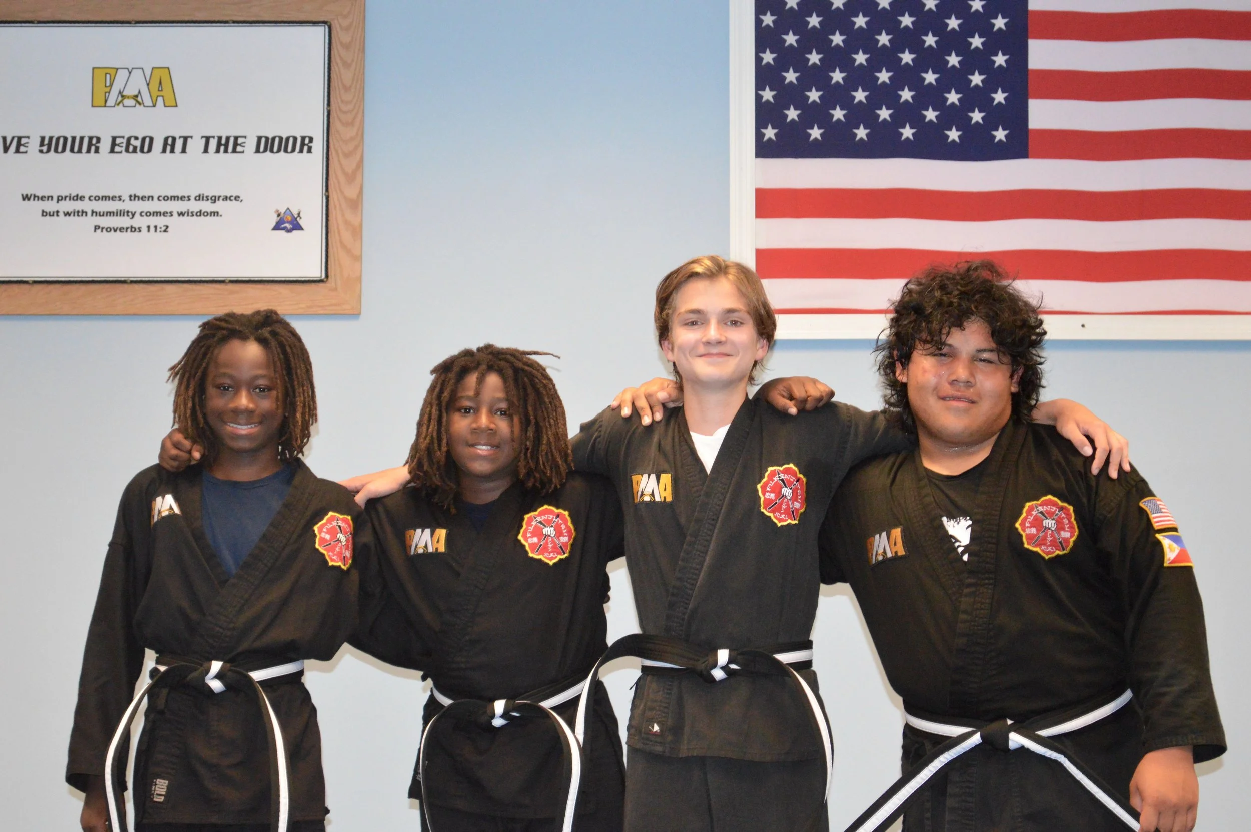 August 2015 - PMA's first group of Junior Black Belts!