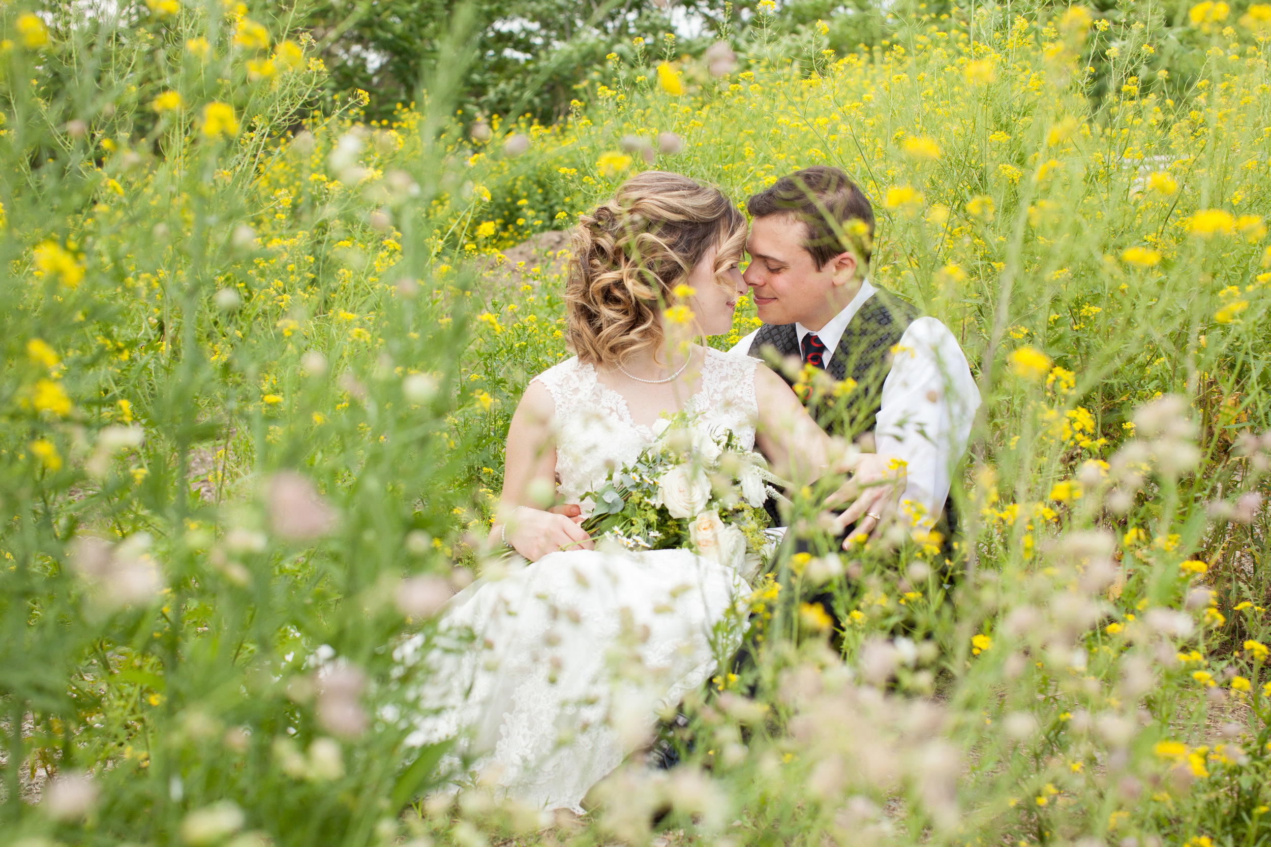 Bride and groom in the flowers.jpg