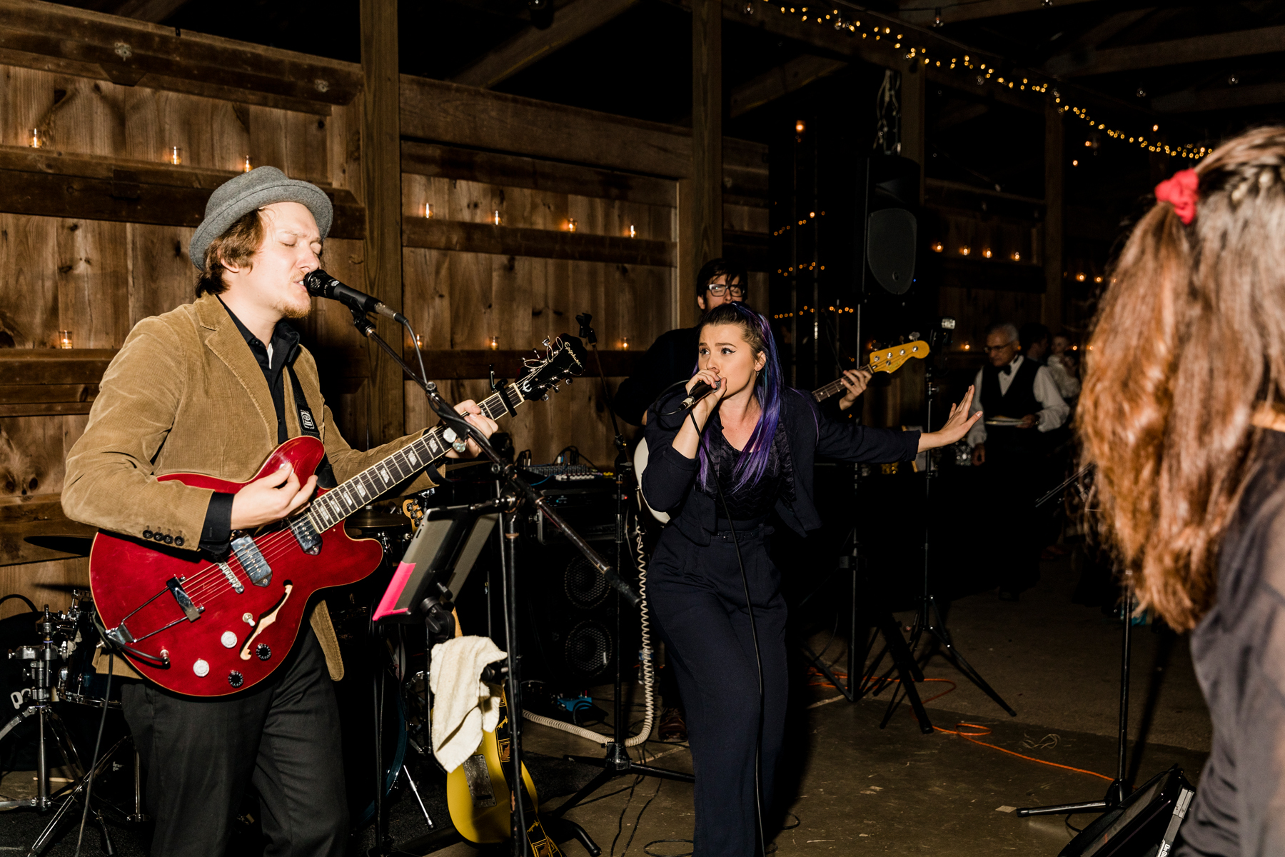   DON’T: Skimp on entertainment. They can make or break the vibe of your entire reception. Our band happened to be just as affordable as your average DJ, so don’t immediately rule out a live band, either ! 