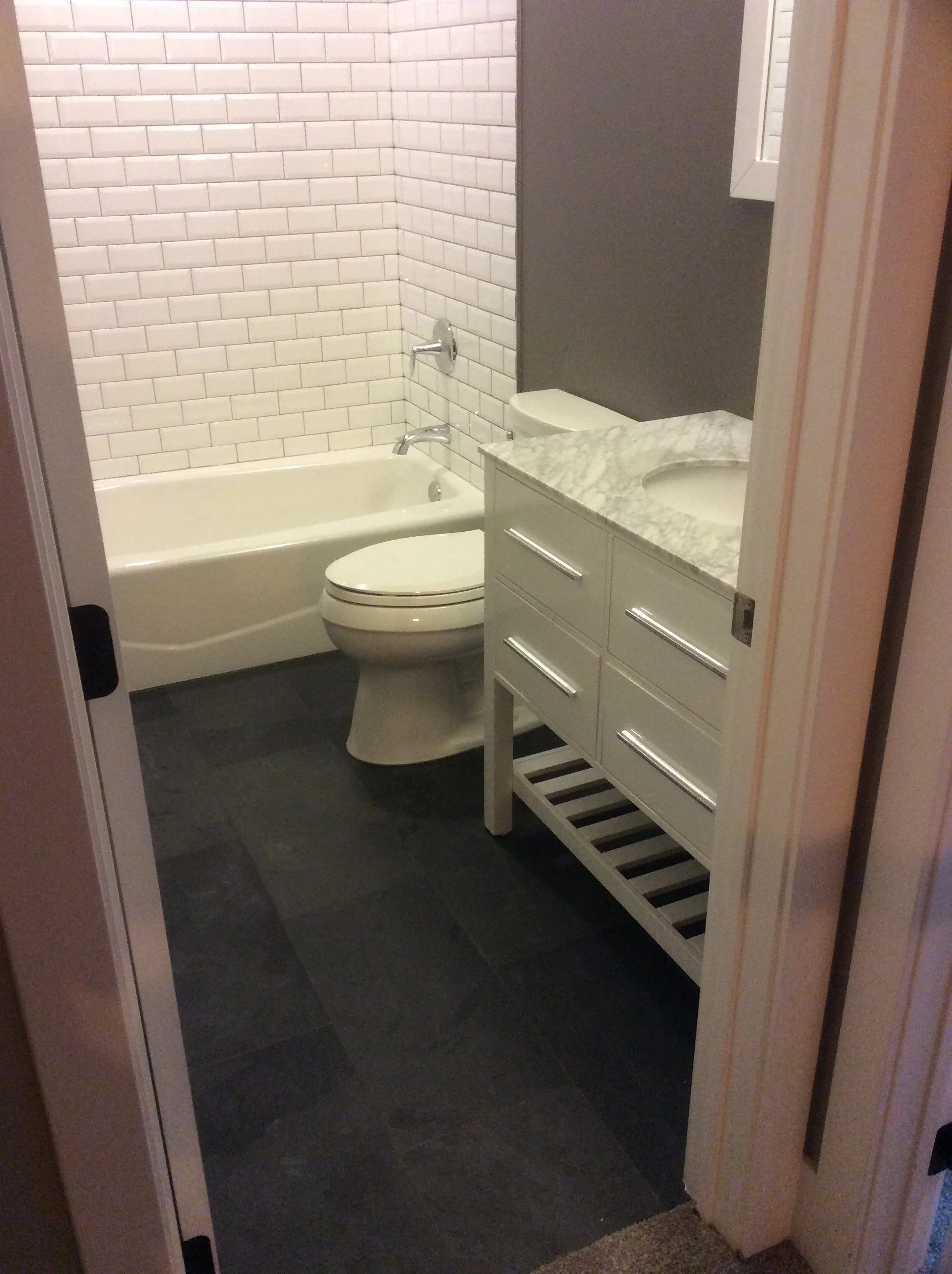 New Construction Tile Install