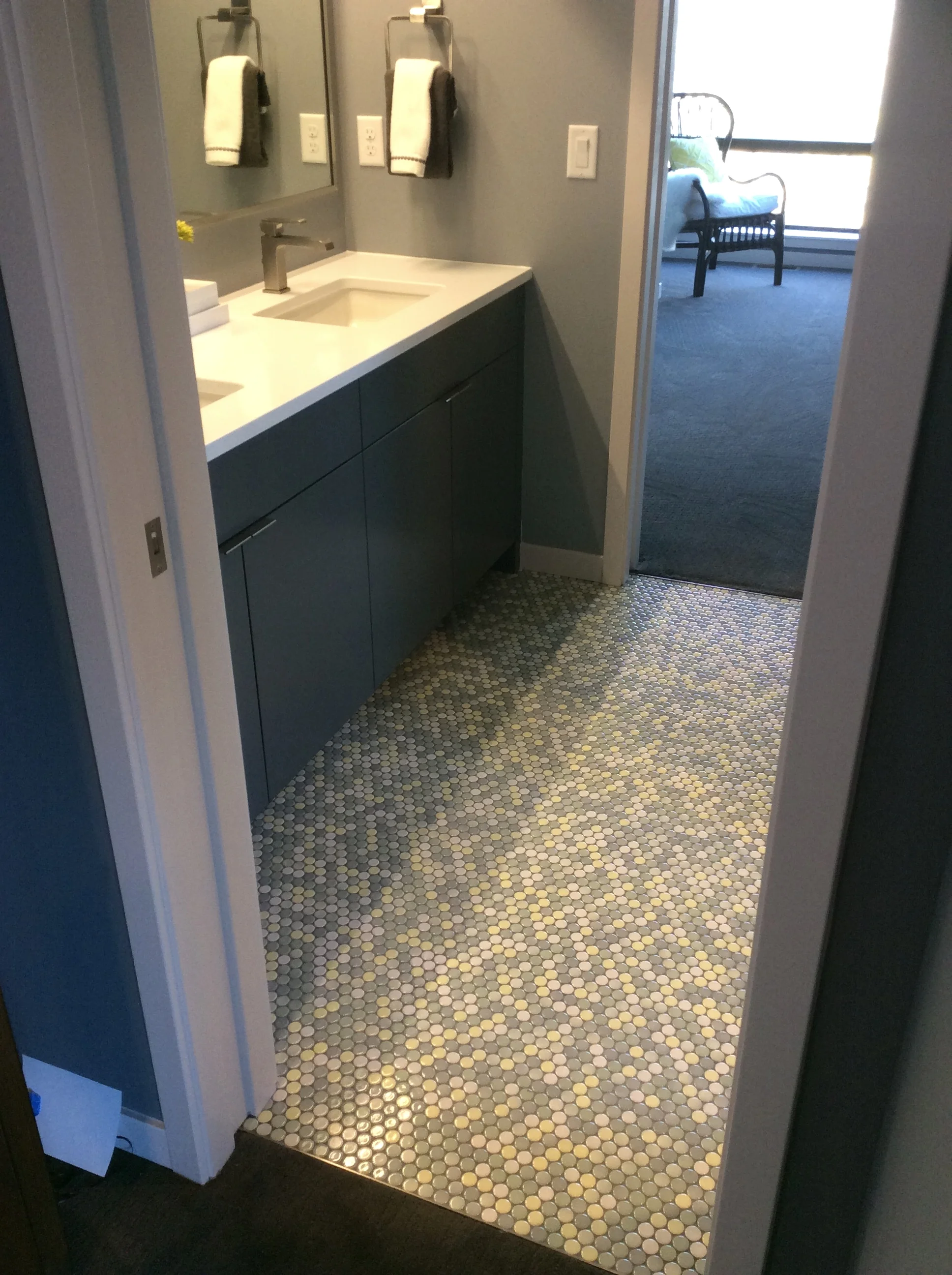 Penny Tile Installation