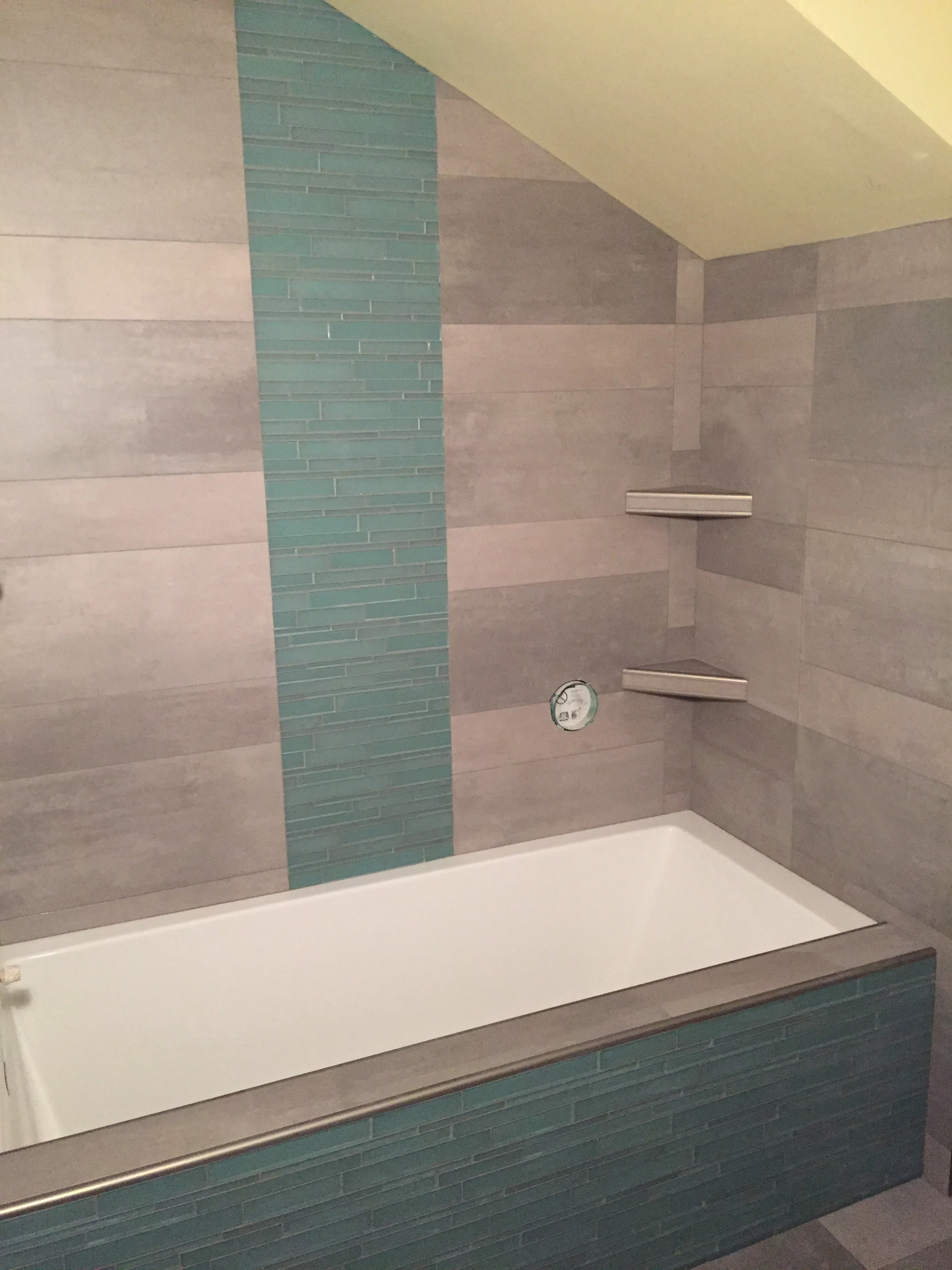 Mosaic Stripe Shower Tile