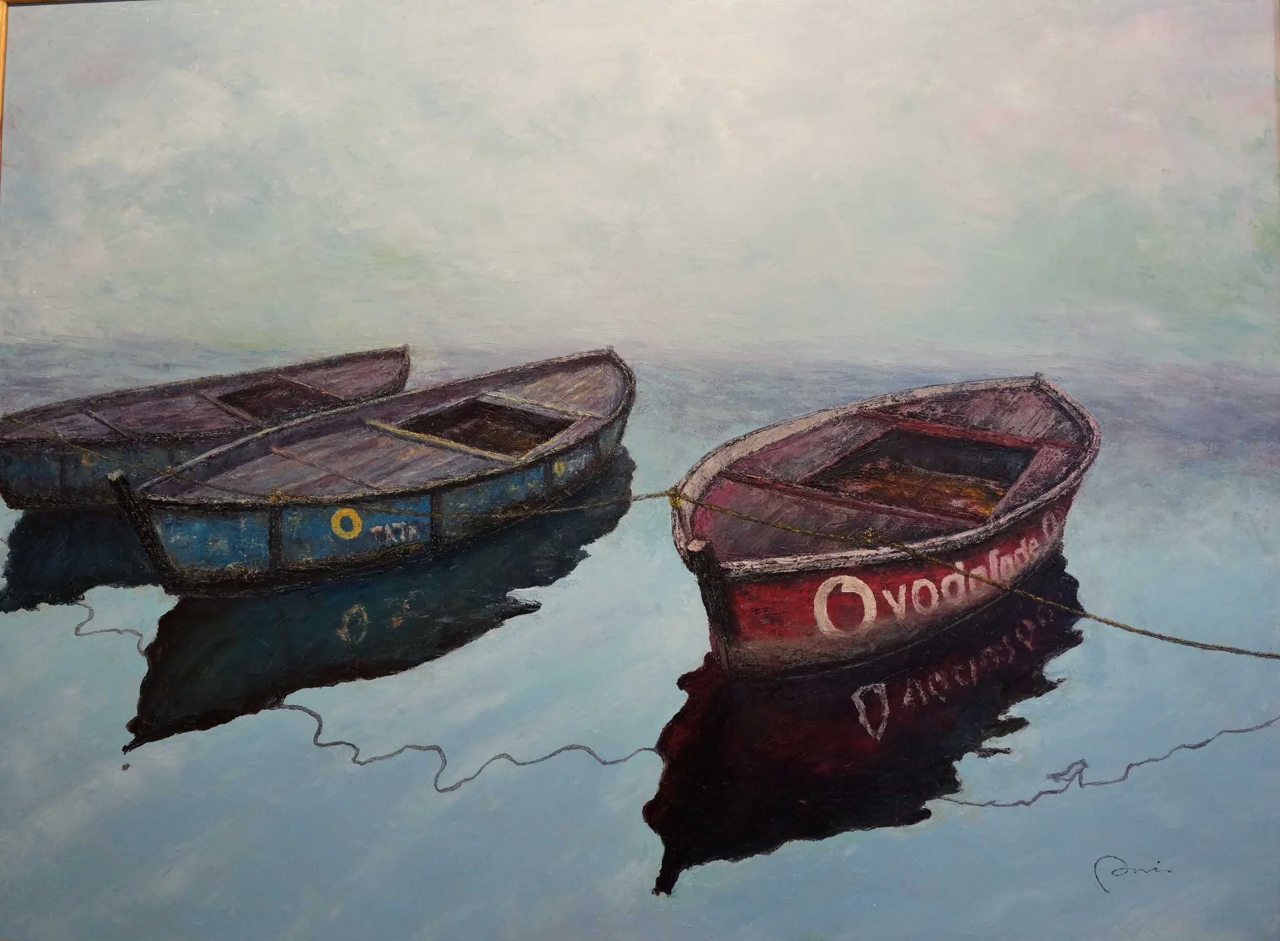 Oil-On-Canvas-Ganges in the morning (30x40).jpg