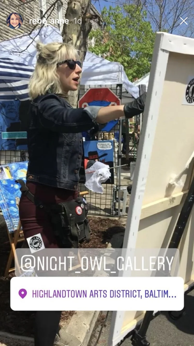Thank you to my friend Becky for capturing me in her instagram story!