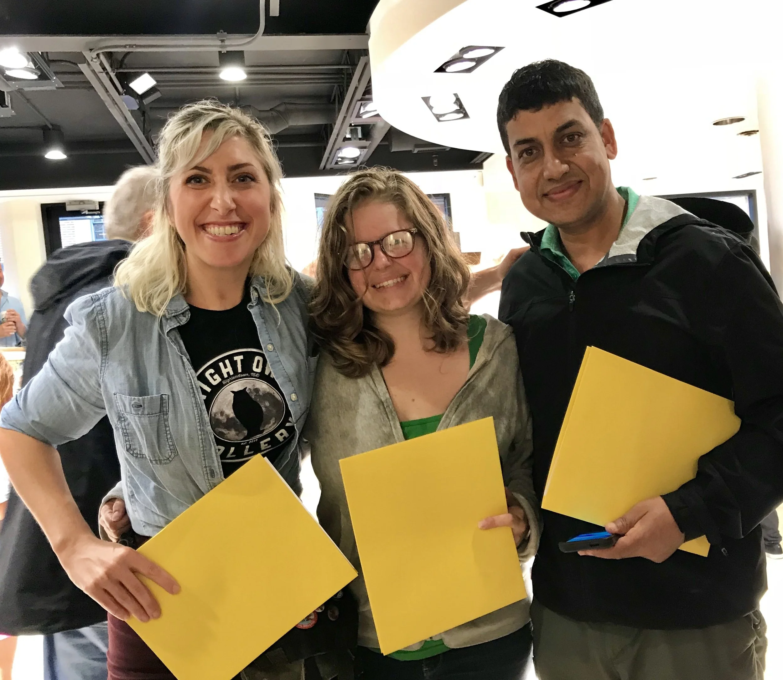 Left to Right: Me (Beth-Ann Wilson) 3rd Place, Lorraine Imwold 2nd Place, Rajnesha KC 1st Place