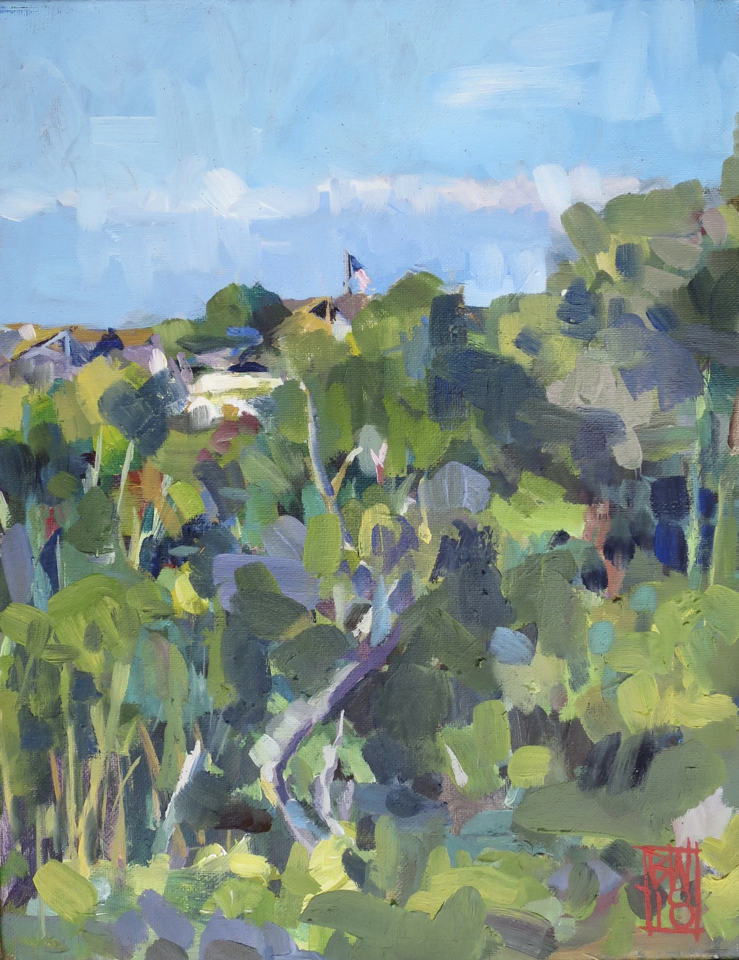 Flag Over the Treetops (Watch Hill)