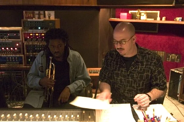 Nick with Brandon McCune at the recording session of Nnenna Freelon's GRAMMY-nominated album Blueprint of a Lady: Sketches of Billie Holiday