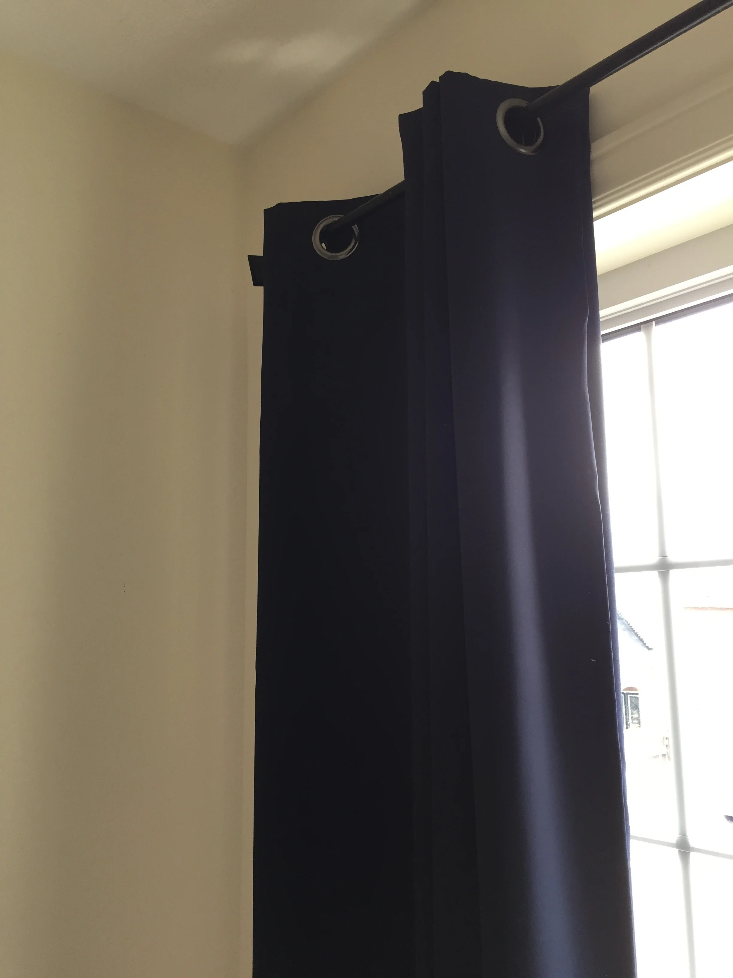 Navy black out curtains from Boucliar