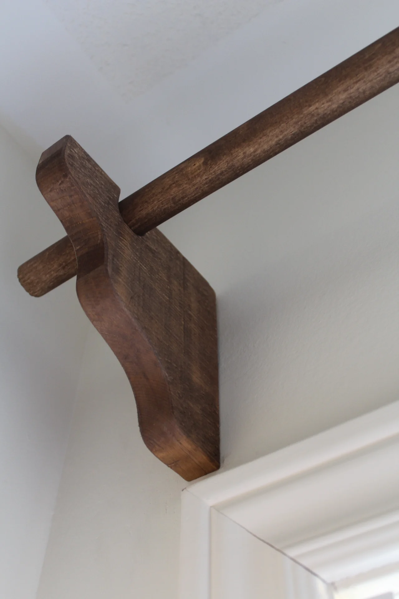 Easy DIY Rustic Curtain Rod — Megan Tesser