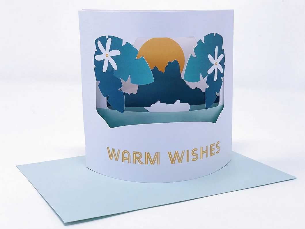 Layered Arc Holiday Greeting