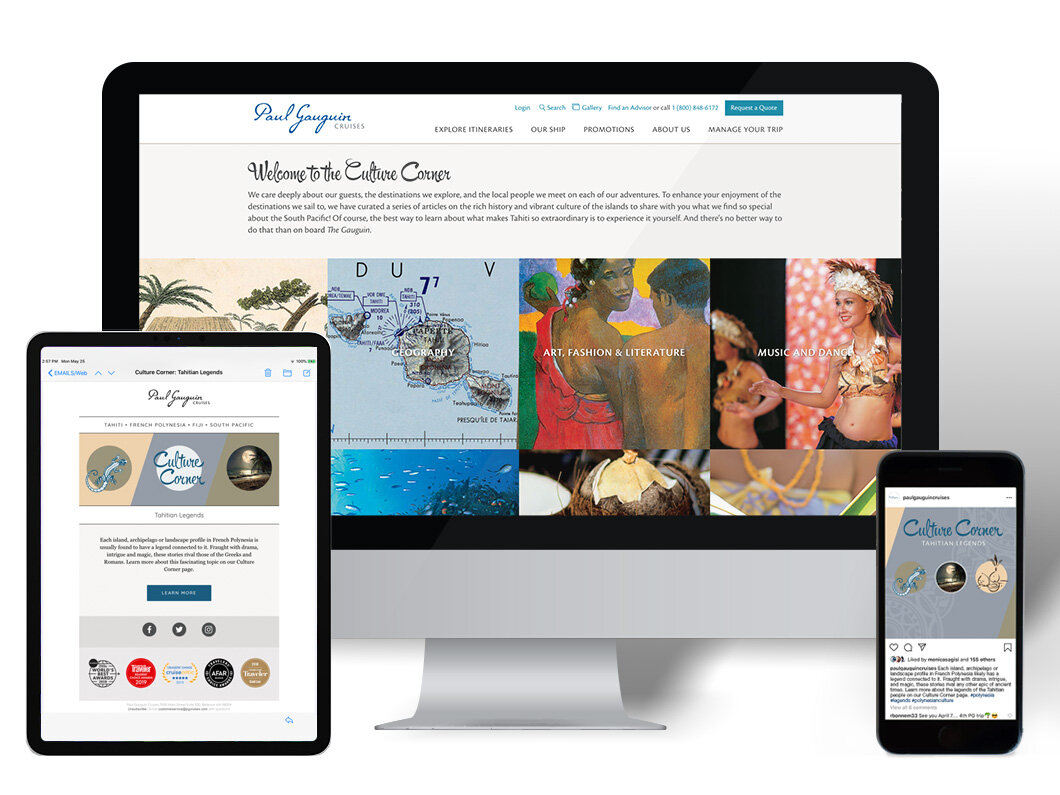 Rollout of a new part of our website: the Culture Corner