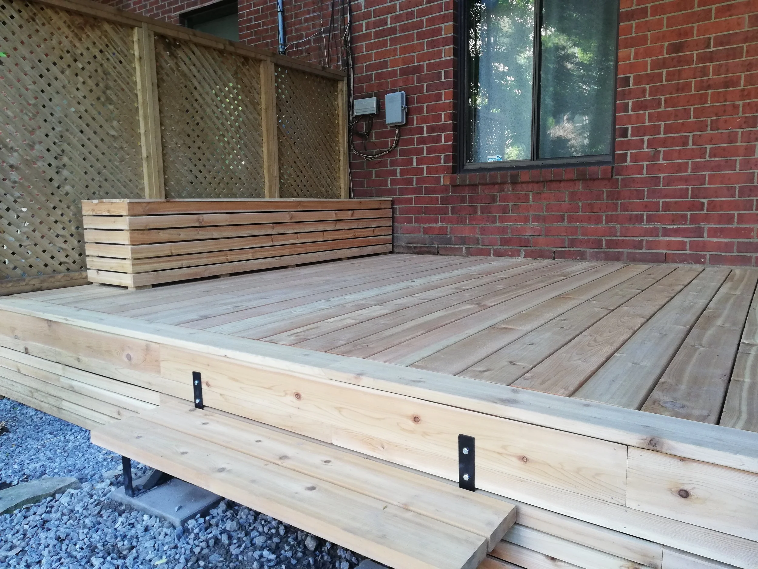 Terrasse en bois de cèdre - Plateau Mont Royal