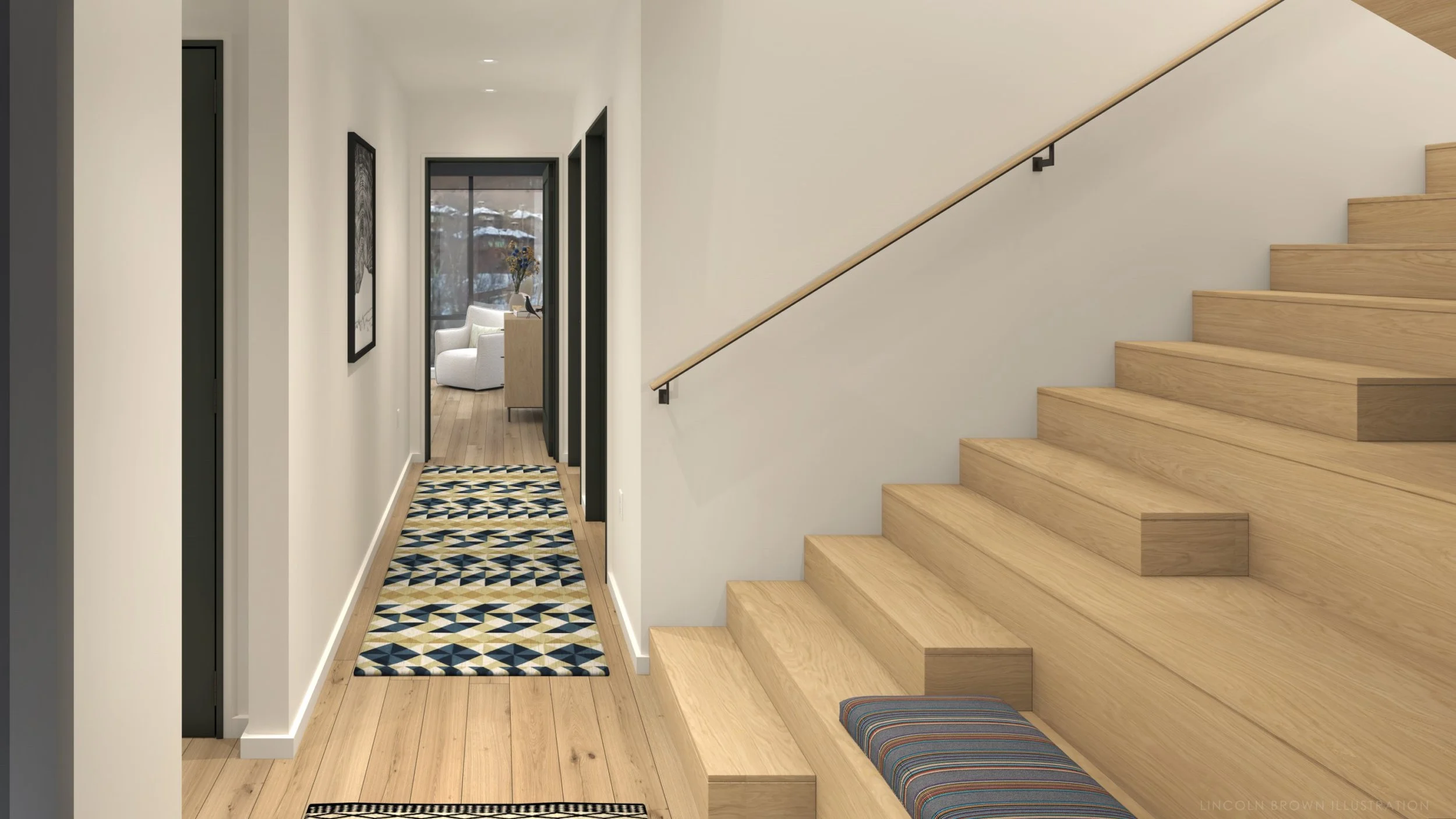 Lincoln Brown Illustration Spruce Peak Treehouse LOFT