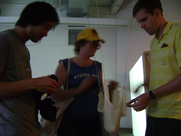  Courageous participants/testers eating my goat cheese 