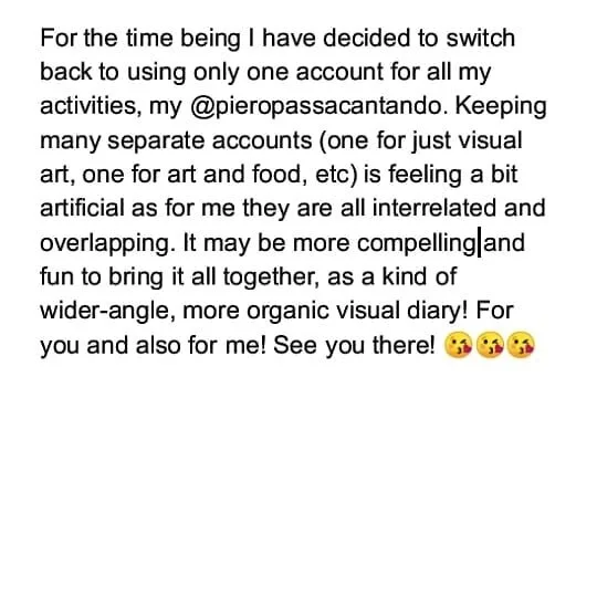 Follow me @pieropassacantando ! 🙏😘