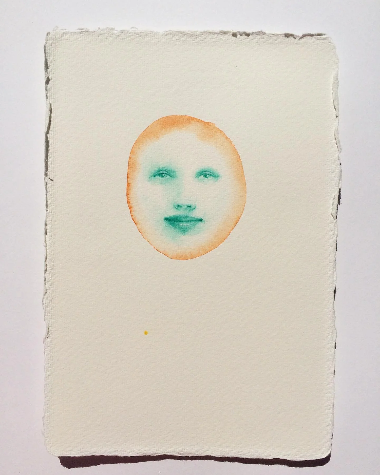 Working on a new faces series, 15cm x 21cm, watercolor on paper, 2020 
_
#face #imaginary #portrait #watercolor #watercolour #watercolorpainting #paper #onpaper #detail #jewel #precious #soul #spirit #light #dark #emotion #human empathy #pieropassaca
