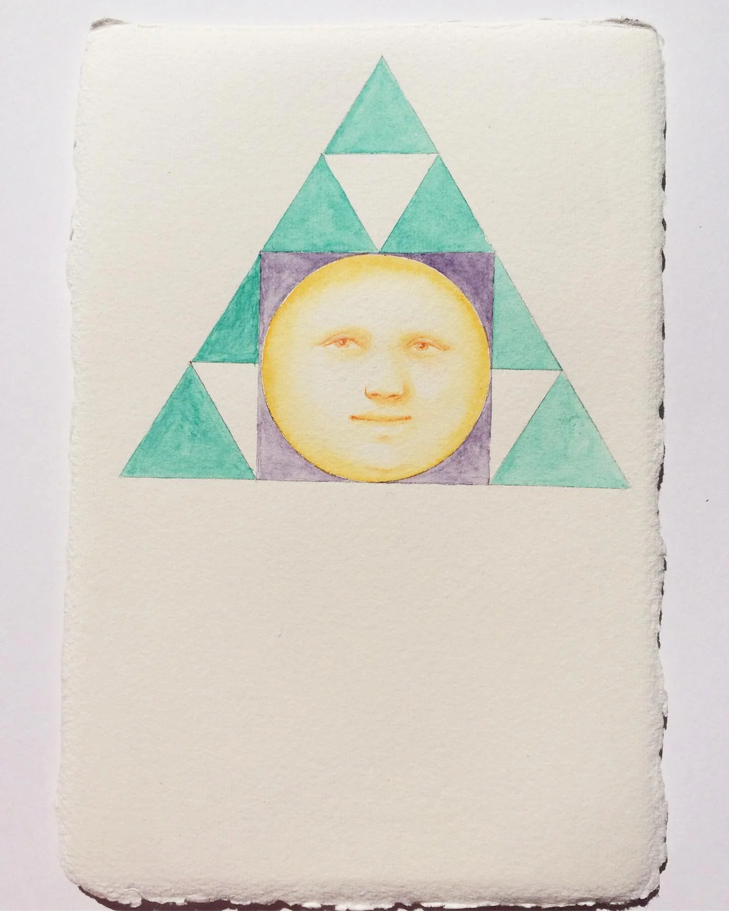 Face, 15cm x 21cm, watercolor on paper, 2020 
_
#face #imaginary #portrait #watercolor #watercolour #watercolorpainting #paper #onpaper #detail #jewel #precious #soul #spirit #light #dark #emotion #human #empathy #pieropassacantando #alchemy #magic #