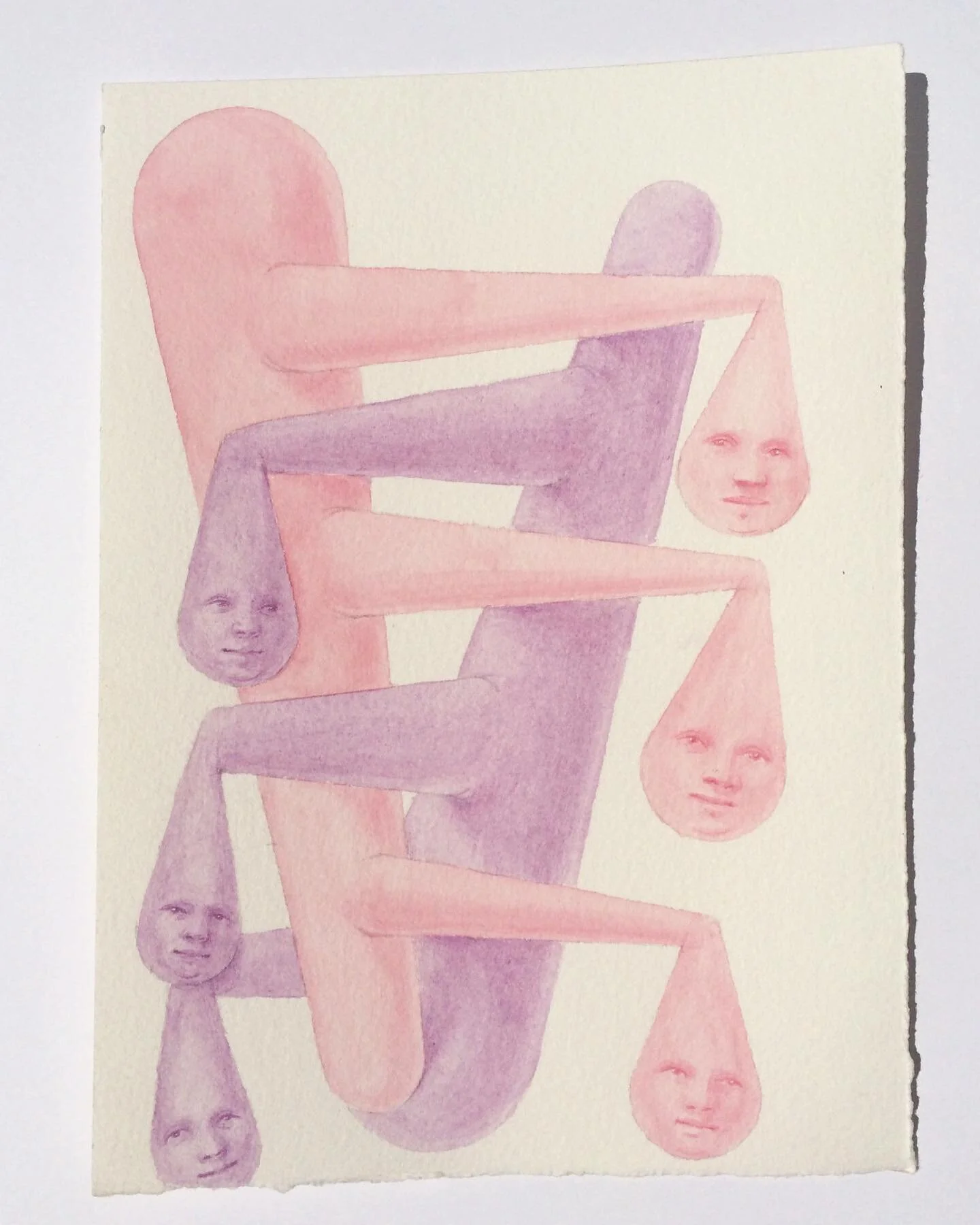 Faces, 15cm x 21cm, watercolor on paper, 2020 
_
#face #imaginary #portrait #watercolor #watercolour #watercolorpainting #paper #onpaper #detail #jewel #precious #soul #spirit #light #dark #emotion #human #empathy #pieropassacantando #alchemy #magic 