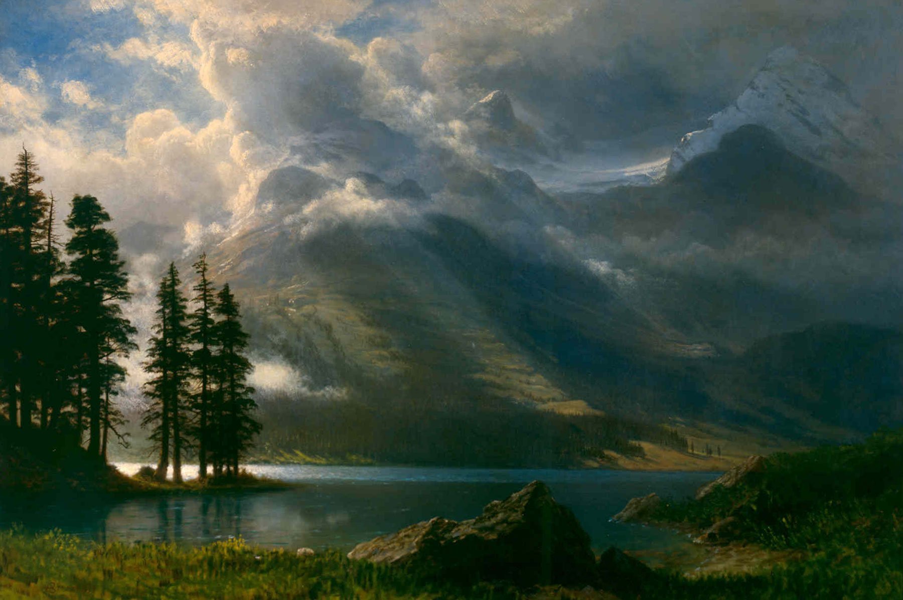 Rocky Mountain Landscape, Albert Bierstadt, 1870
