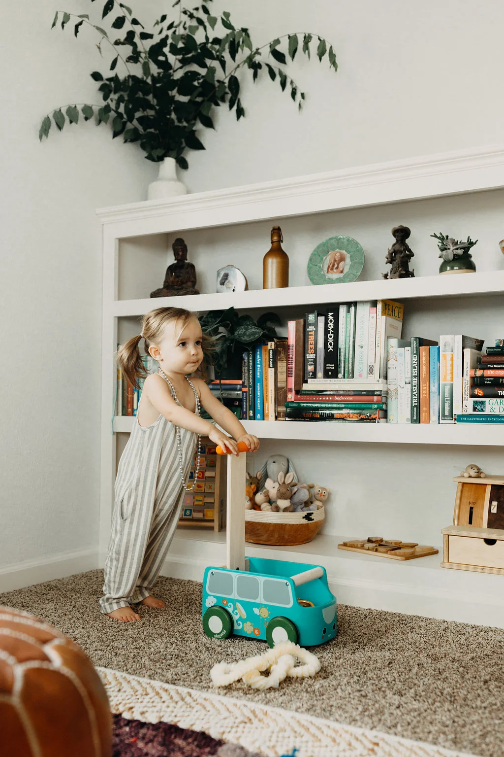Winter's romper + mini VW bus c/o Tiny Crane