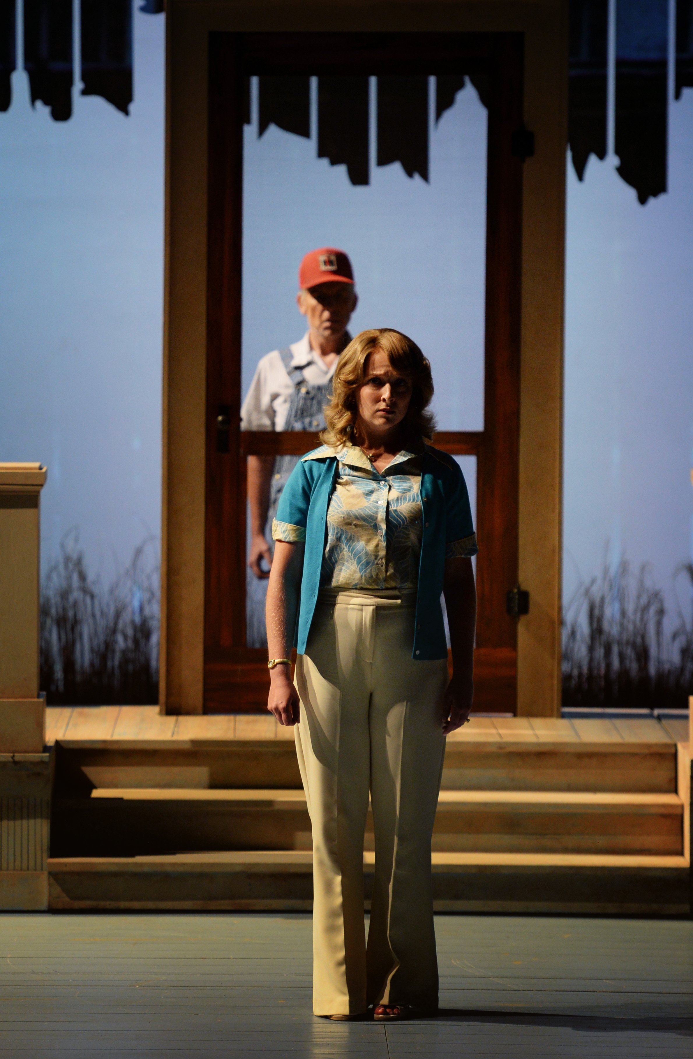 Roger Honeywell as Larry and Grace Kahl as Caroline in A THOUSAND ACRES.JPG