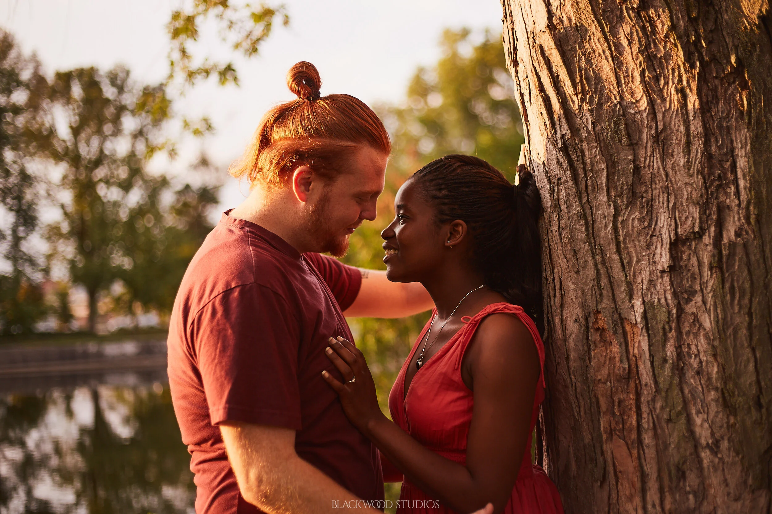 Curren and Jeremy Engagement Session at Royal City Park, Guelph, Ontario. Photo by Blackwood Studios (blackwoodstudios.co)