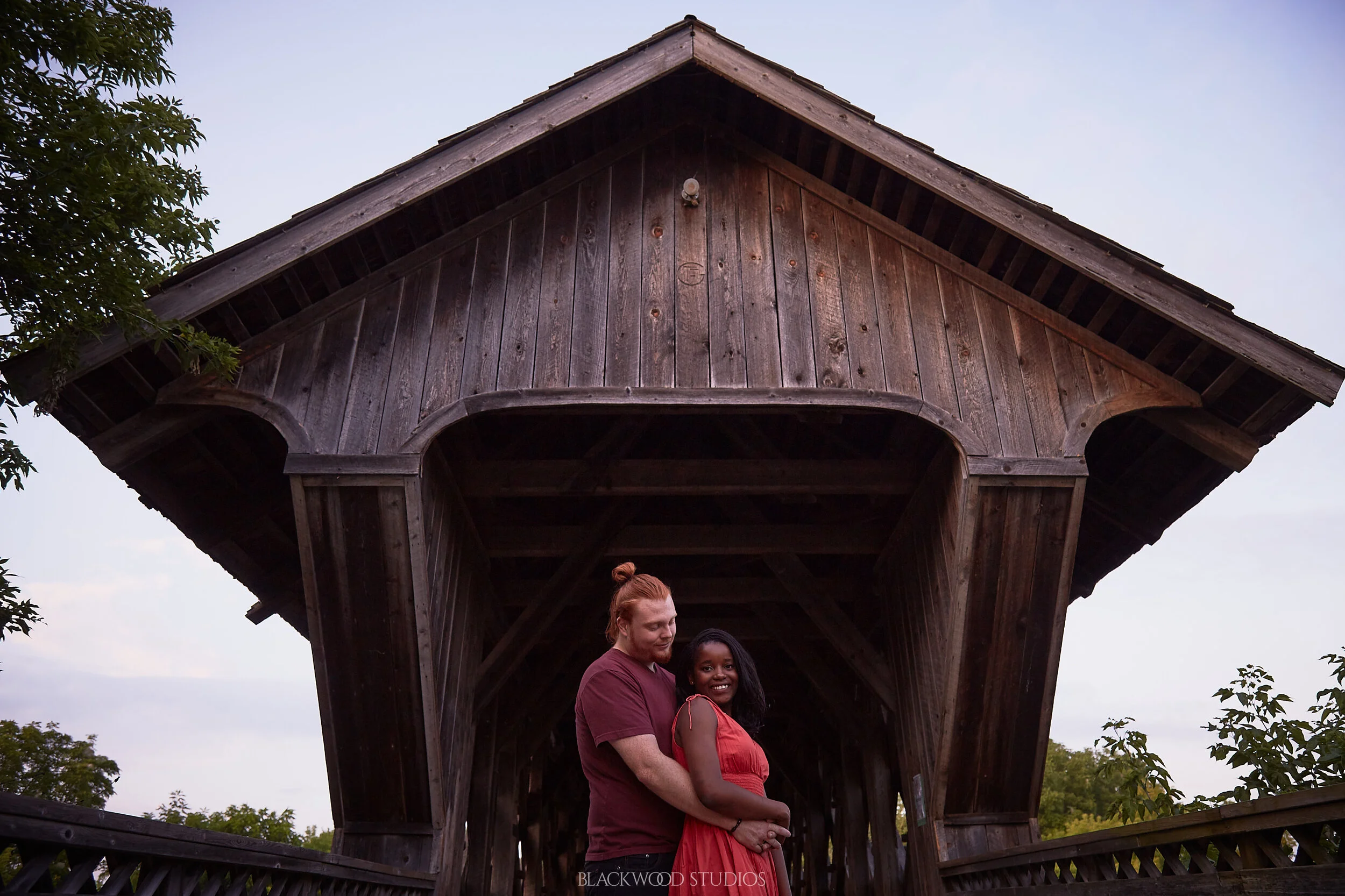 Curren and Jeremy Engagement Session at Royal City Park, Guelph, Ontario. Photo by Blackwood Studios (blackwoodstudios.co)