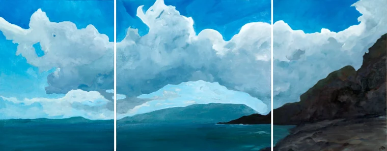 Sardinian Coast (Triptych), 2014 
