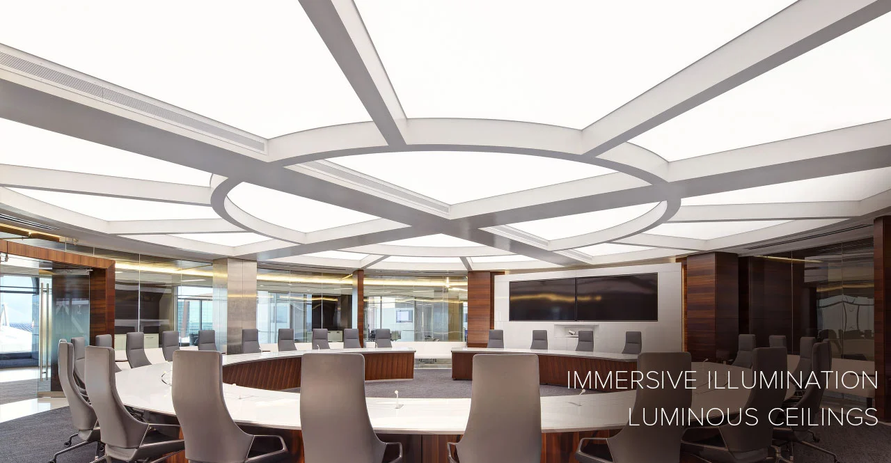 Clean, shadowless lighting for ceilings or walls. Custom fabricated fitment