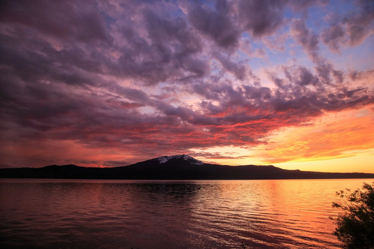 Diamond Lake Sunset .JPG