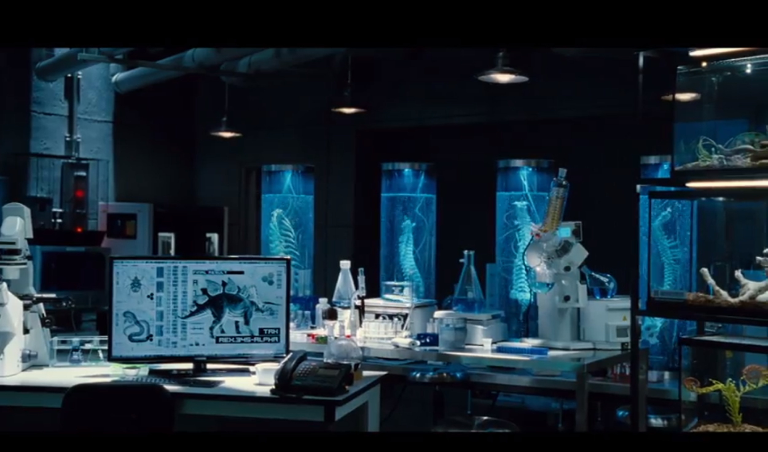 Jurassic World Hidden Lab UI — Rudy 