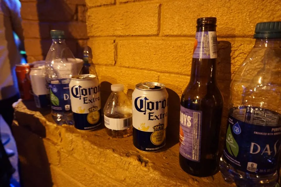 Sights like this may contribute to the beer smell that was all through downtown. 