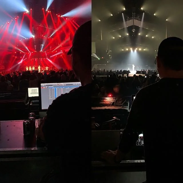 So grateful and proud of my entire crew but particularly of @tonyh2oski  Covering this weekend like a champ so I can be home as we add baby #3 to the family! Thanks guys! #tobymac #hitsdeeptour #awakeningevents #arklive