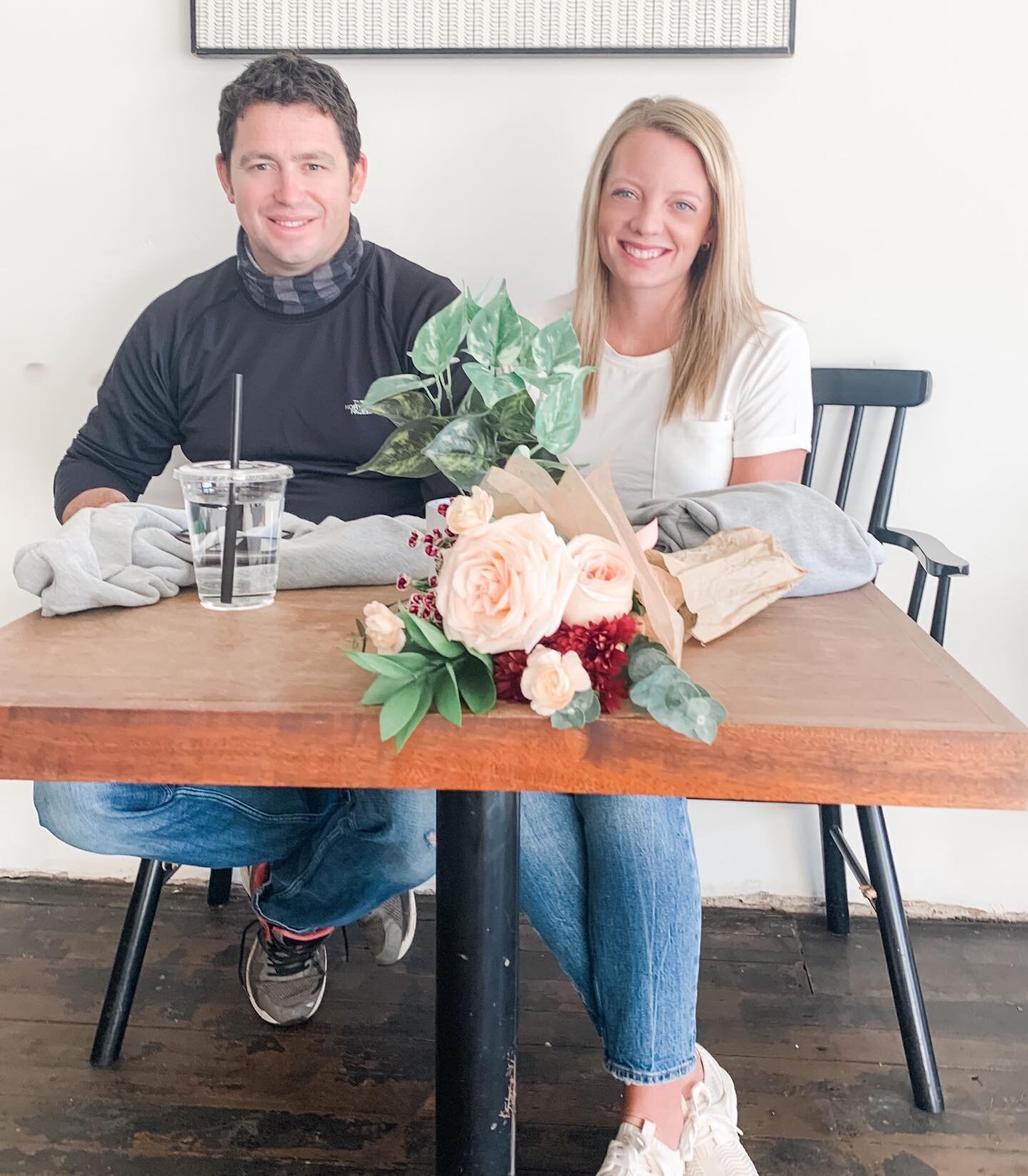 Vienna insisted on taking 10,000 photos at @thekoffie.co this morning! Daddy bought us girls flowers, parents drank coffee, and Vienna became obsessed with their bathroom (pink door, light up faucet AND a &ldquo;living&rdquo; wall on the ceiling).. w