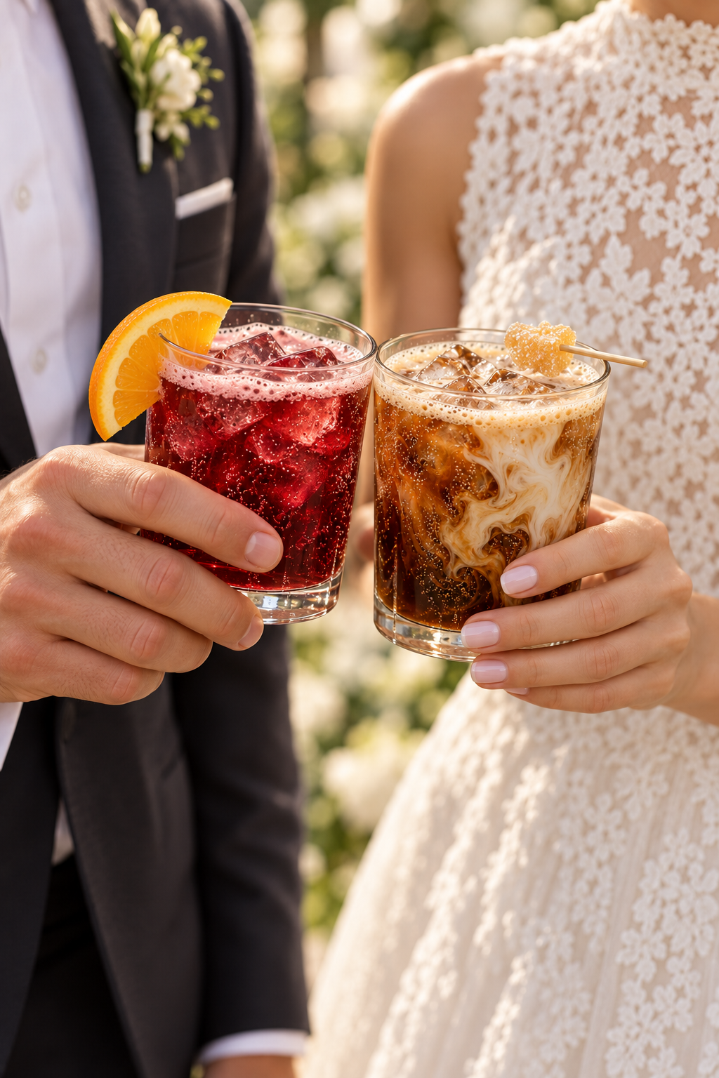 bride and groom holding drinks.png