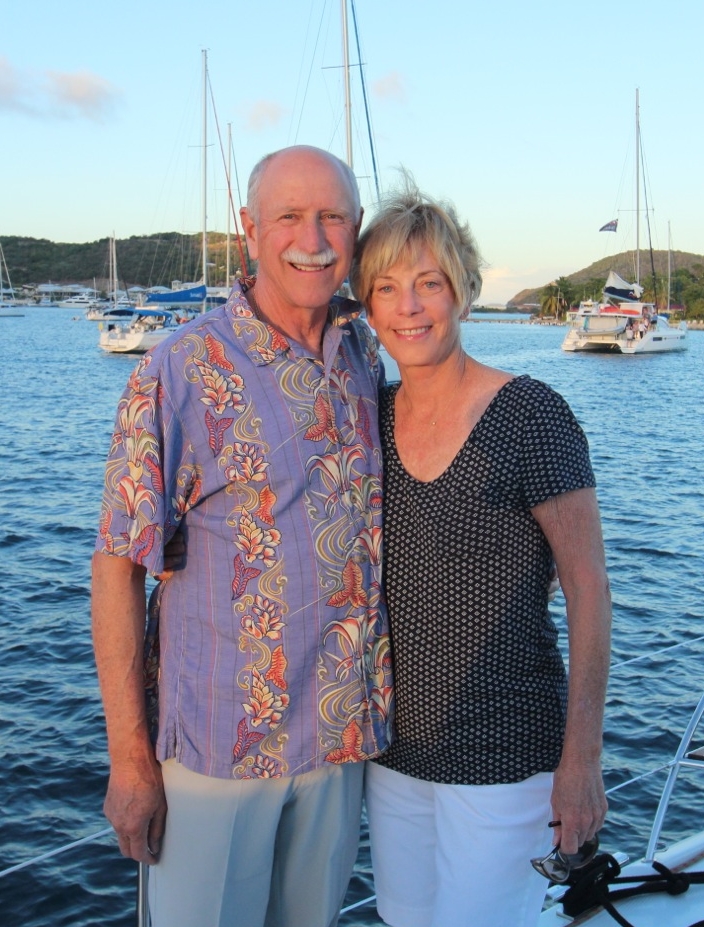 Covey & Kathy marina cay, bvi, january 2017
