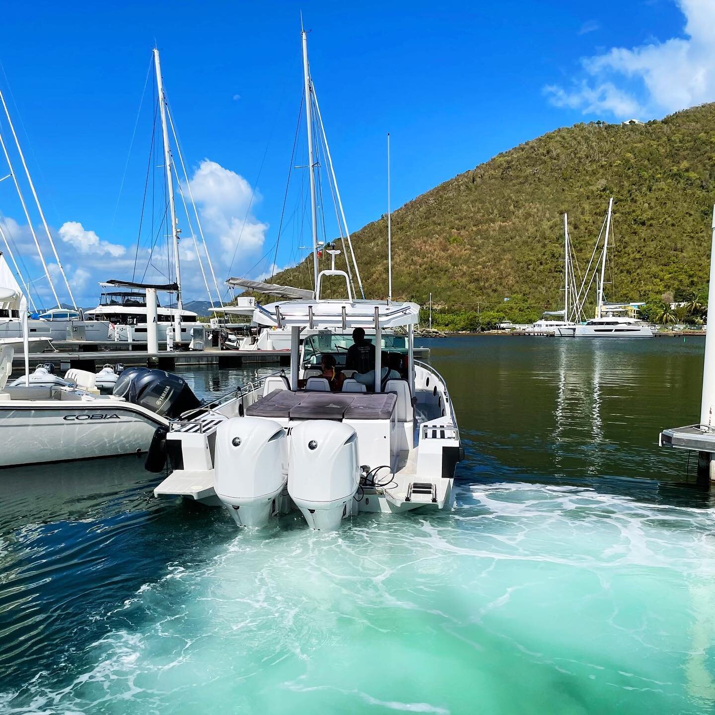 We hate to see our guests go, but we love it when they choose @itwatertaxibvi&rsquo;s VIP transfer to the airport in St. Thomas!