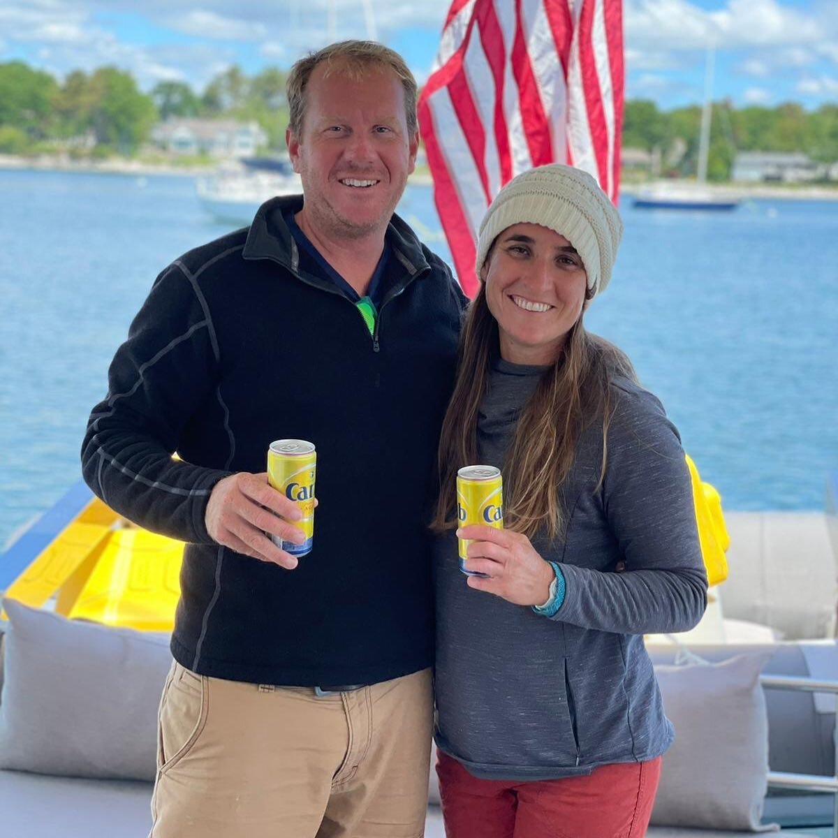 It&rsquo;s called a &ldquo;Here Beer,&rdquo; and our Caribs are well earned after an 11-day, 1600NM passage. 

Thanks especially to our crew, Ben &amp; Rachel (not pictured 🤦&zwj;♀️) for their good humor and steady watches. We have learned some thin