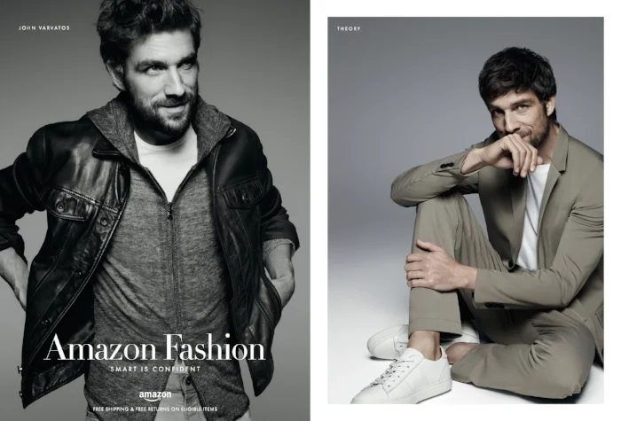 Amazon Fashion Men's 2016 editorial campaign in GQ magazine, feat. John Varvatos & Theory curated by Satchell.