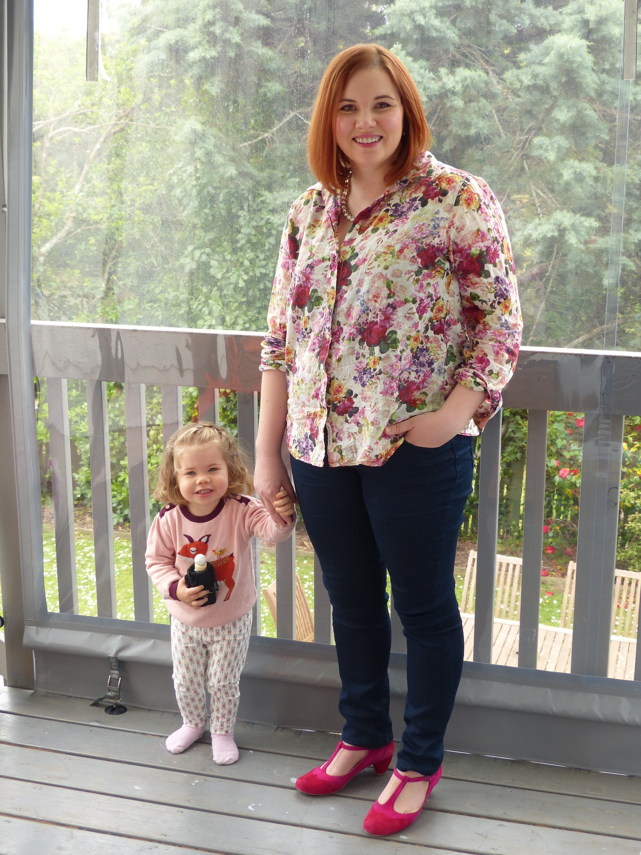 'You can't have a photo without me Mummy!' Shirt by H&M, jeans by Amco for The Warehouse, shoes by Minx.