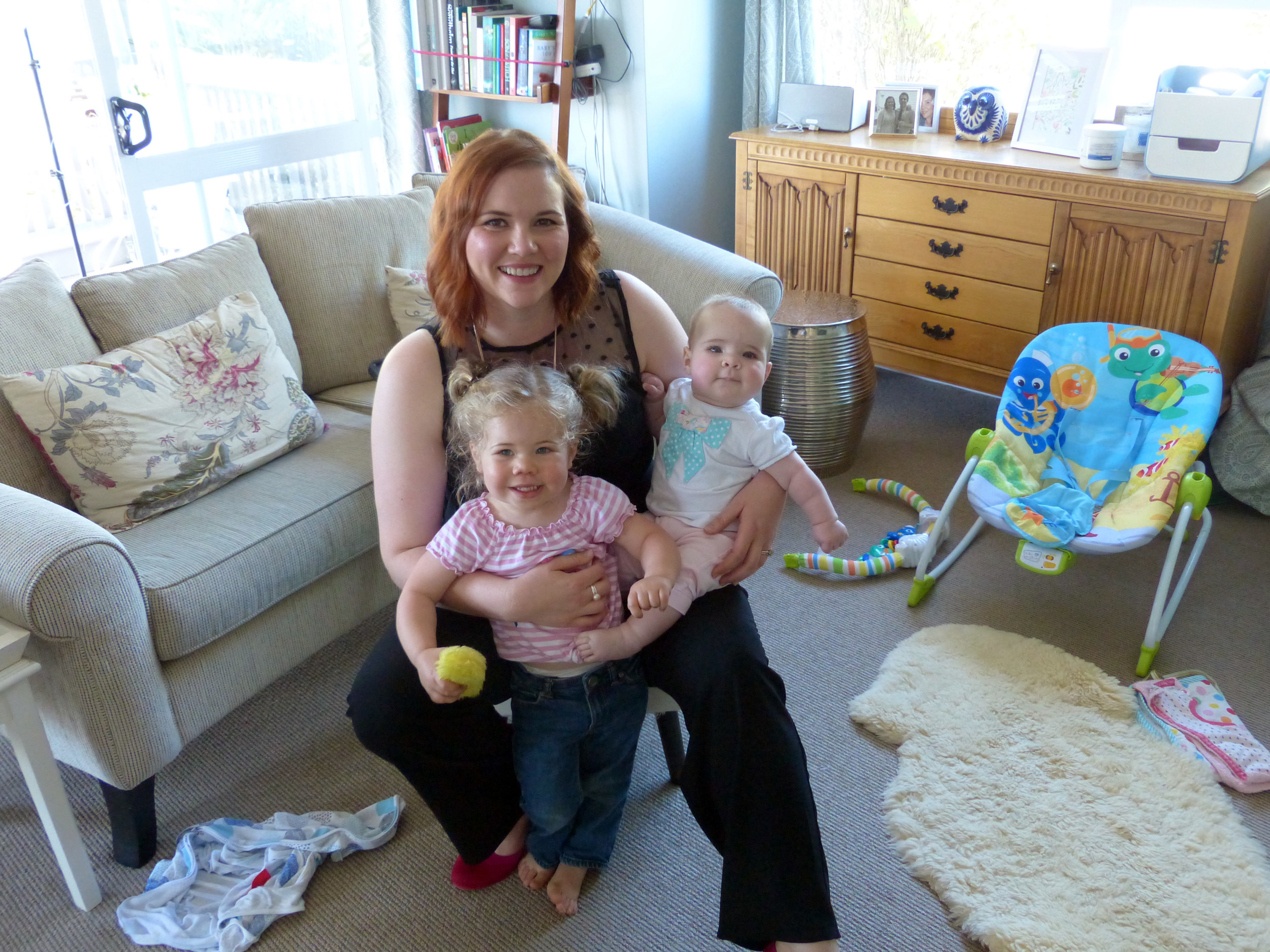 All dressed up and surrounded by happy chaos!