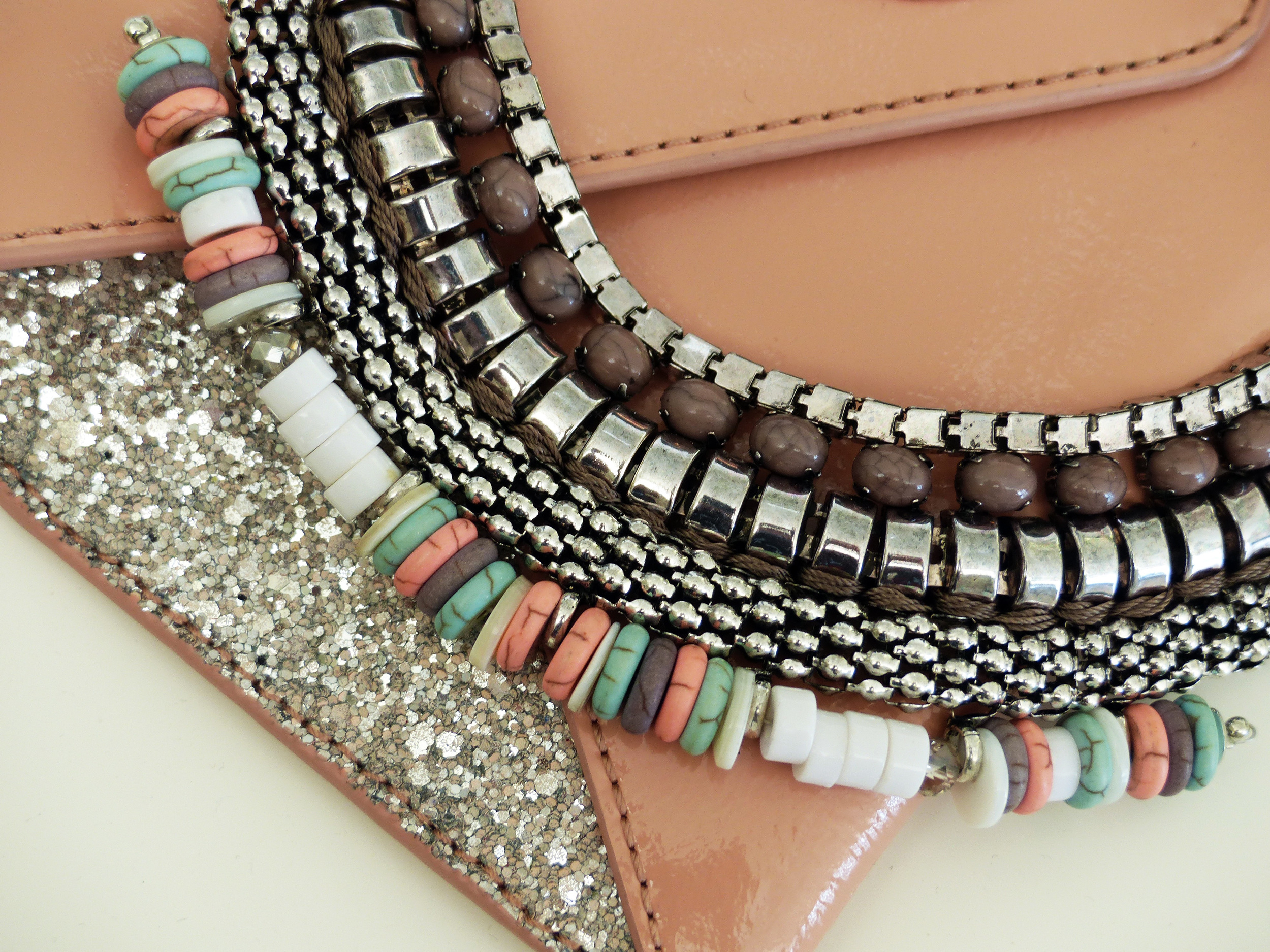 Mimco clutch and Jeanswest necklace