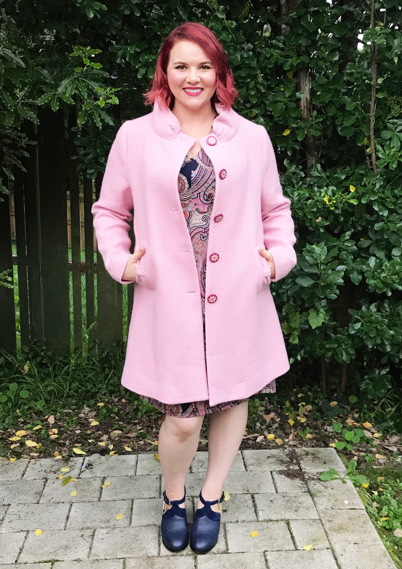 Coat by Alannah Hill, dress by Madly Sweetly, shoes by Kathryn Wilson (last winter).