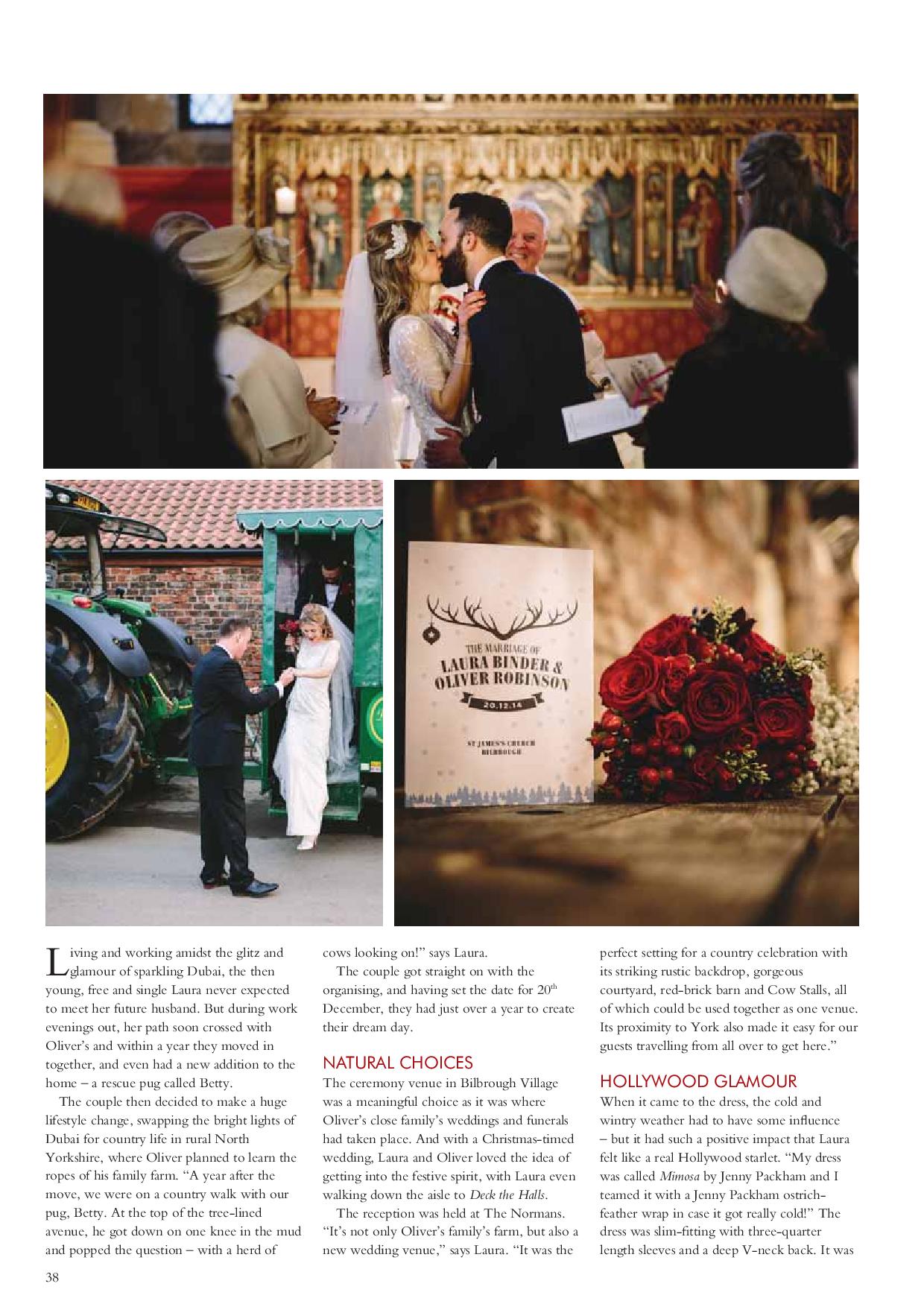 The Normans Weddings in Your Yorkshire Wedding magazine 3.jpg