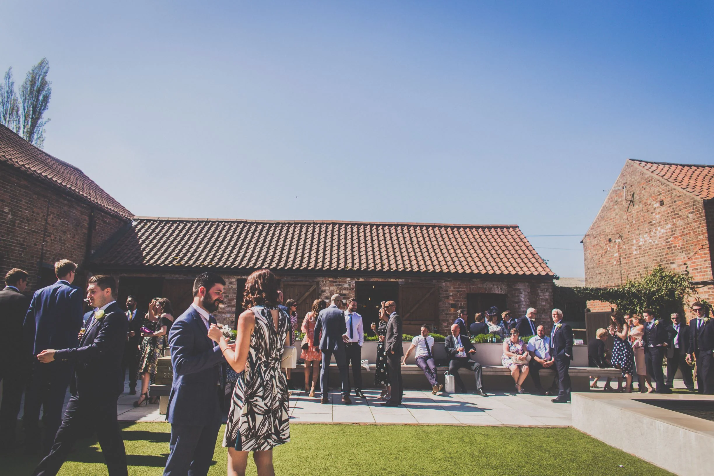 Fun in the sun in The Normans Courtyard.jpg