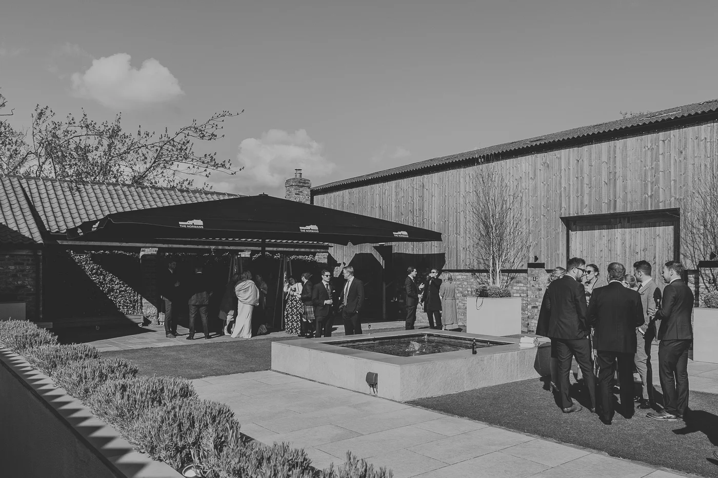 Guests congregate in The Normans Courtyard.jpg