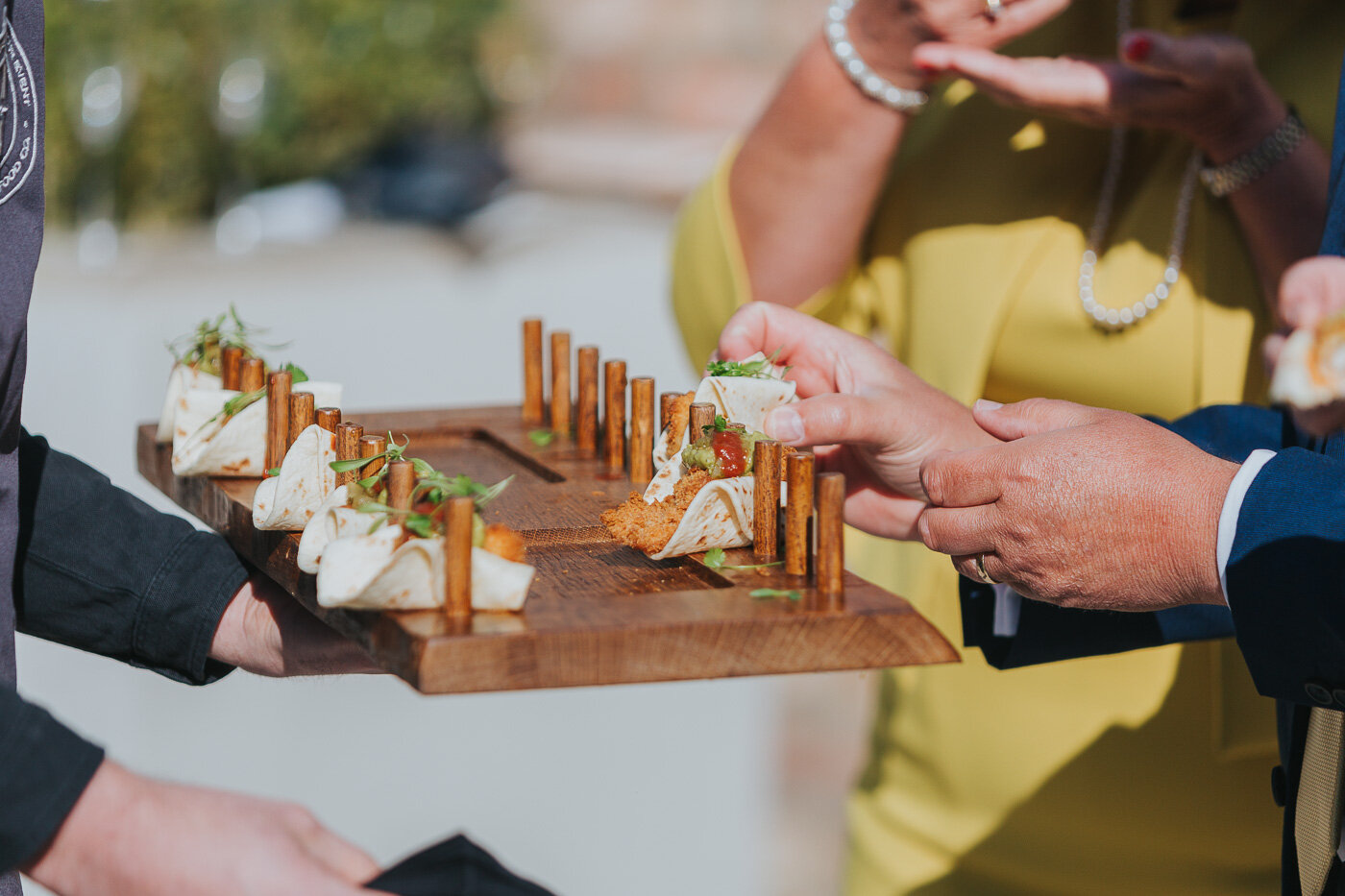 Spicy fajita wrap canapes, courtesy of Hog & Apple.jpg