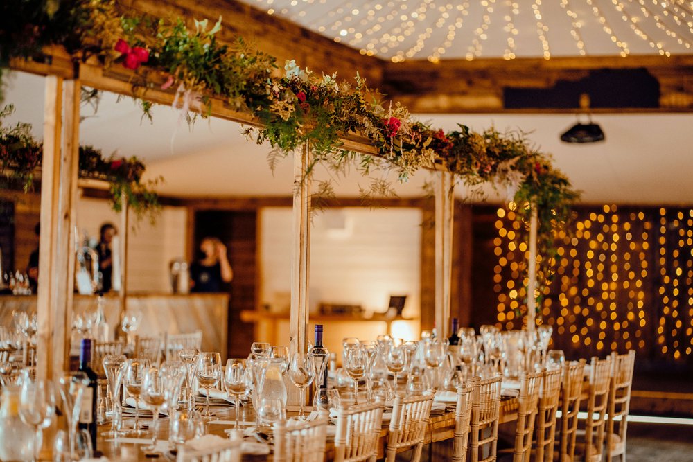 Gantries and table in Normans wedding venue Grain Shed. Hamish Irvine.jpg